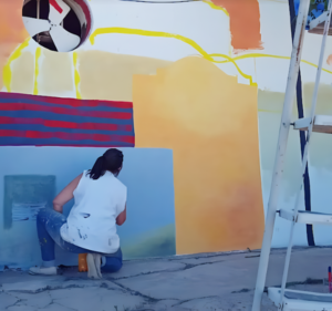 Inauguran un mural por el 40º aniversario de Pueblo Belgrano