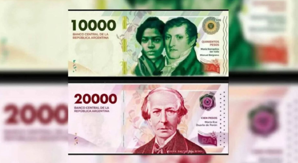 El Banco Central anunció cuándo comenzarán a circular los billetes de .000 y .000