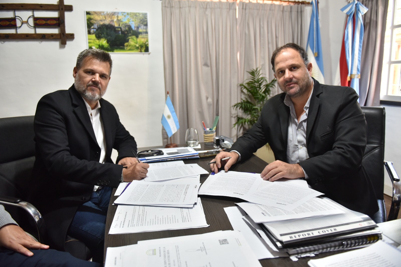 Pueblo Belgrano firmó un convenio para la instalación de un Punto ATER