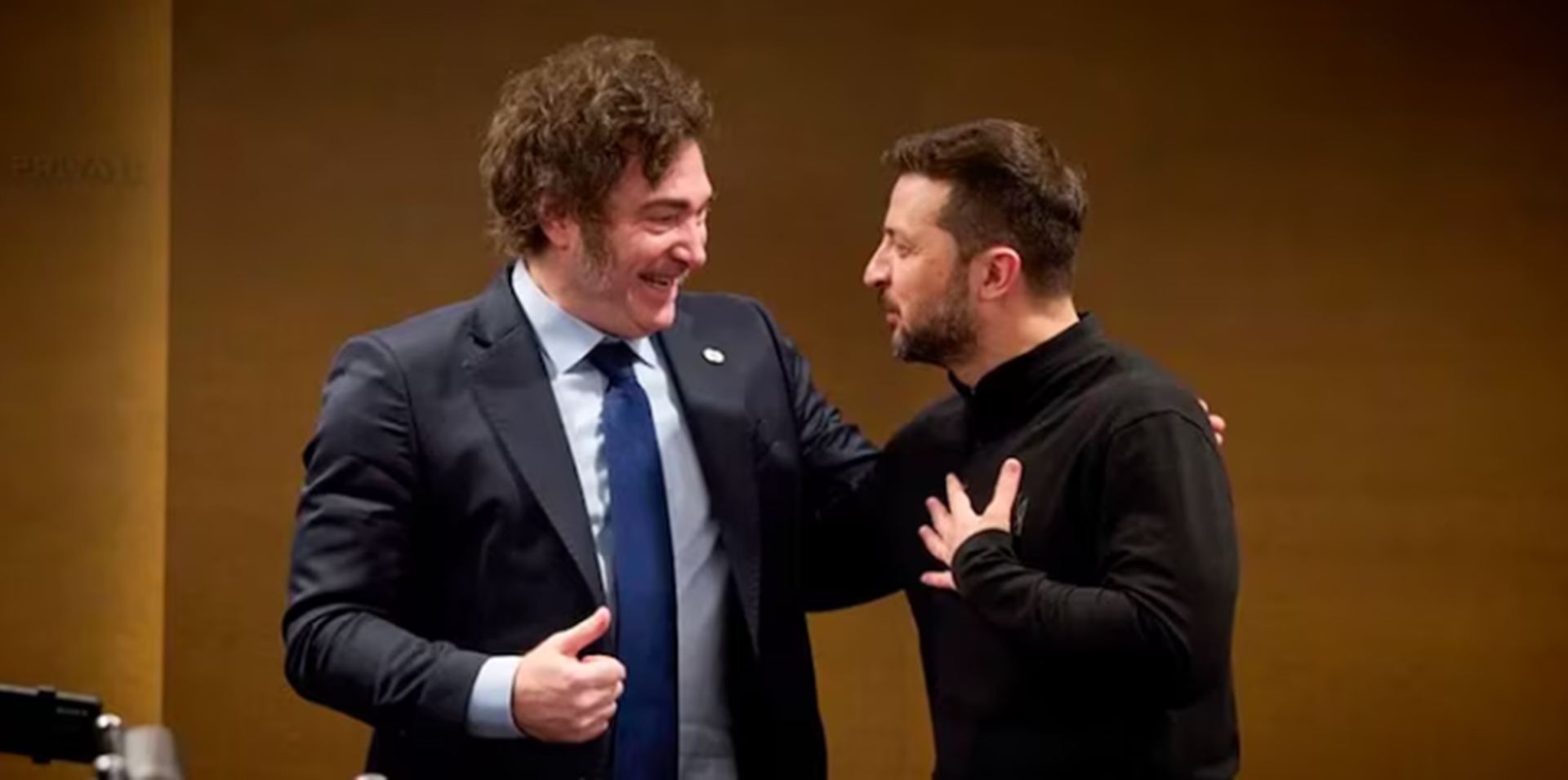 Rusia lanzó una advertencia a Javier Milei tras su encuentro con Vlodimir Zelenski: “Será una acción hostil”