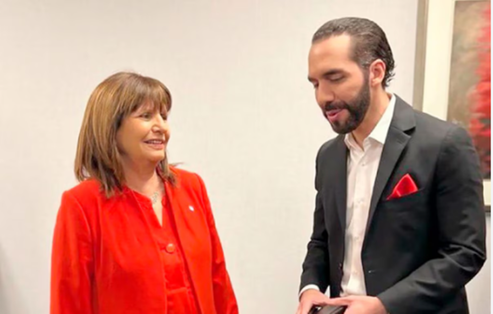 Patricia Bullrich viajó a El Salvador para reunirse con Nayib Bukele y visitar los penales de máxima seguridad del país