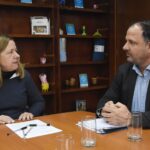 El intendente de Pueblo Belgrano se reunió en Paraná con la ministra Verónica Berisso