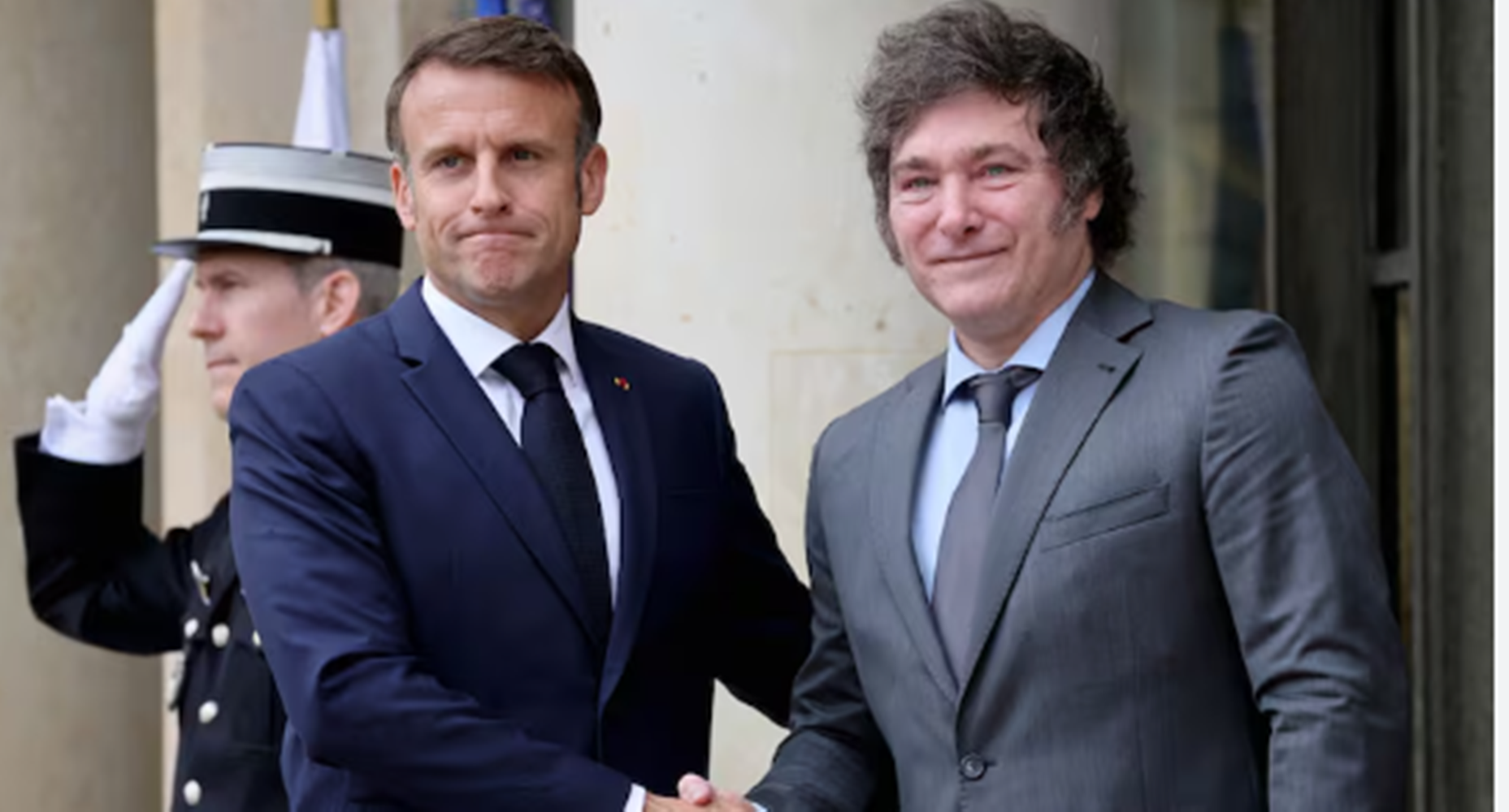 Emmanuel Macron recibió a Javier Milei en la previa a la ceremonia inaugural de los Juegos Olímpicos
