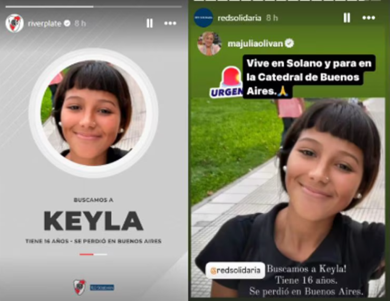 Buscan intensamente a Keyla, una chica de 16 años que desapareció hace dos días en Buenos Aires