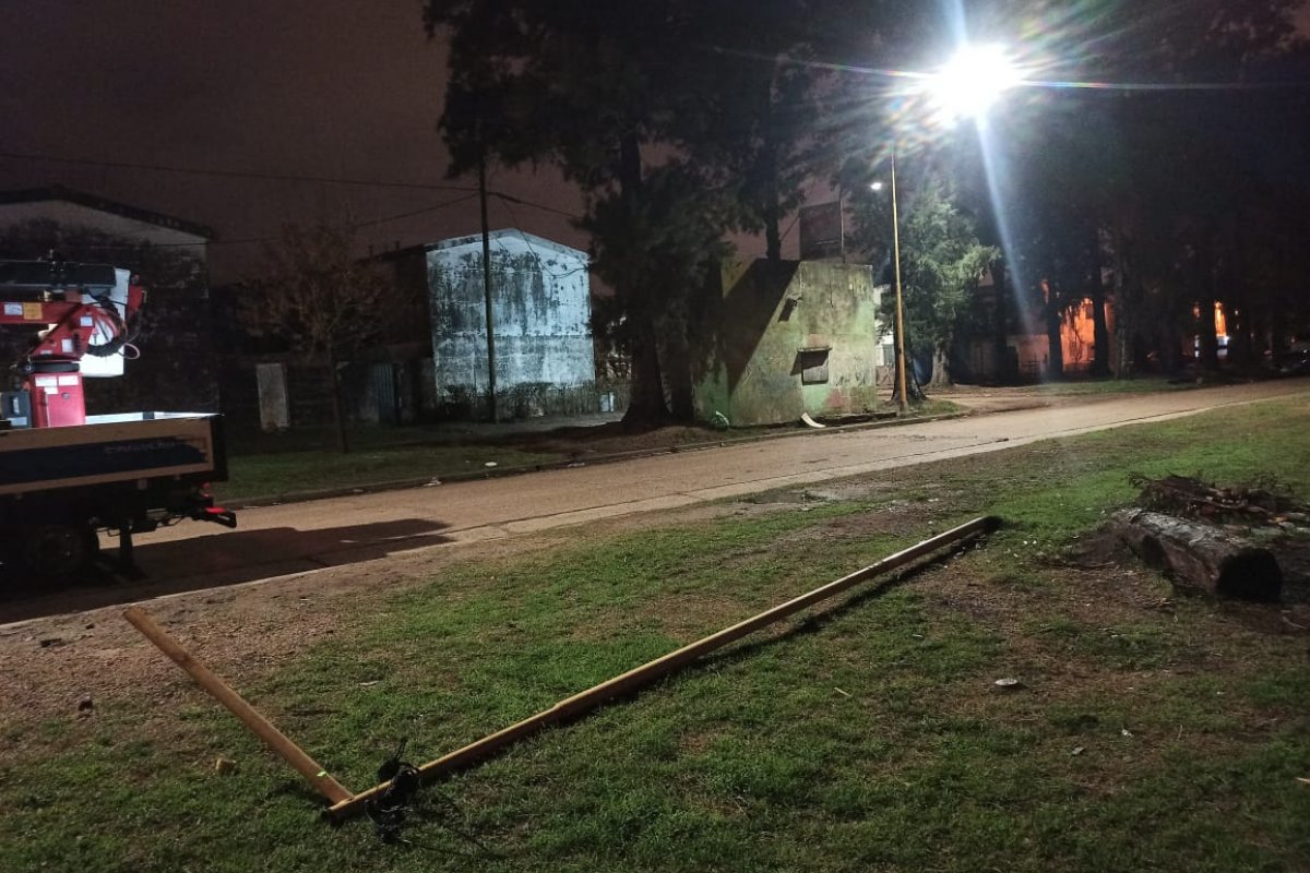 Vandalismo en el alumbrado público: los daños superan los 5 millones de pesos