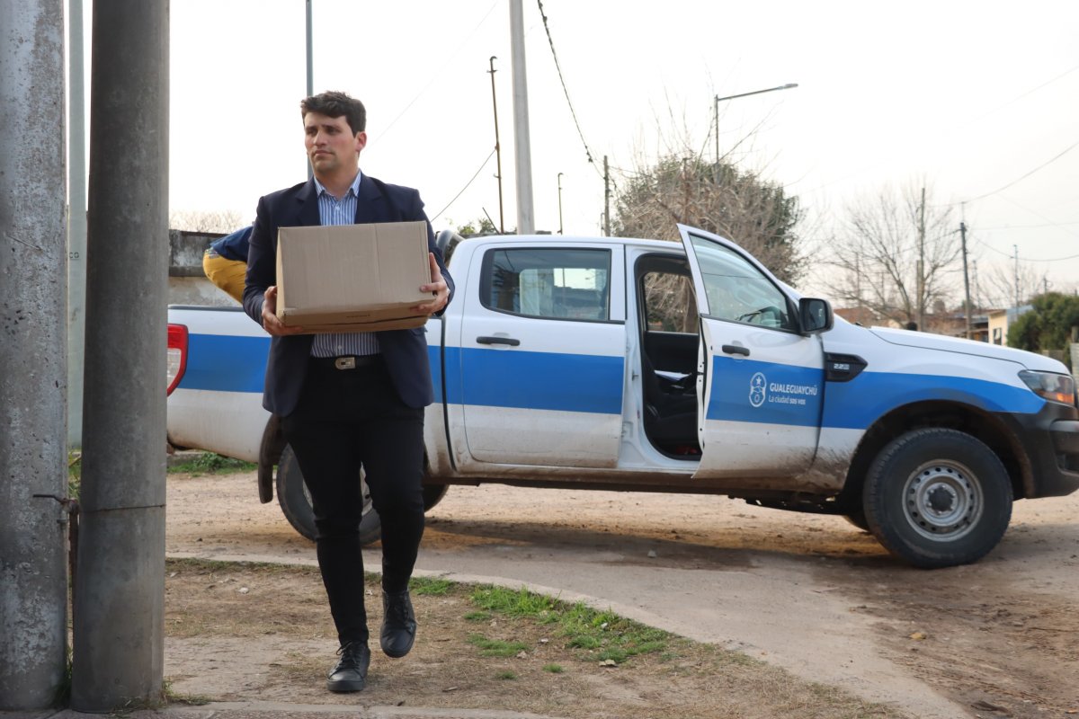 La Municipalidad distribuyó leche en polvo suministrada por el Ministerio de Capital Humano