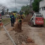 Corte parcial en Av. Sarmiento y Aguado por obras de ampliación de la red de agua potable