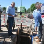Agua potable: se realizó la primera prueba en la obra de ampliación para la zona sur