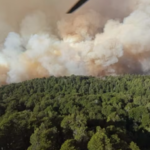 Alerta por incendios en el Parque Nacional Nahuel Huapi: una nube de humo afecta a Bariloche