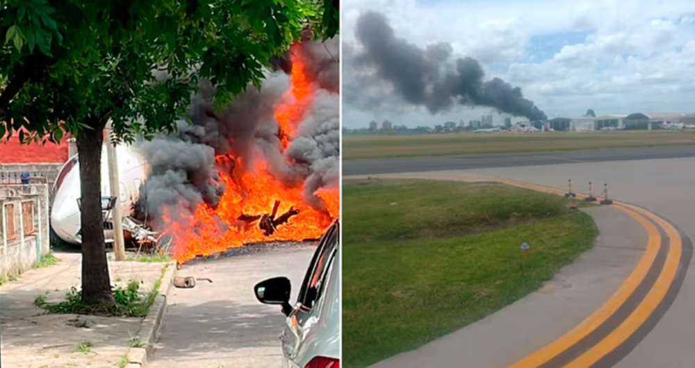Un avión privado se estrelló en el aeropuerto de San Fernando: murieron el piloto y el copiloto