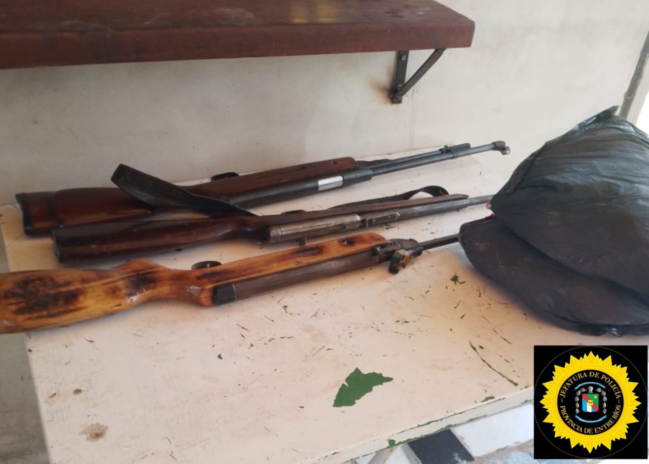 Allanamiento por caza ilegal en Puerto Alvear