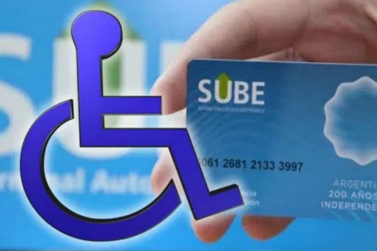 Tarjeta SUBE: a partir de enero, será obligatorio actualizar el beneficio de discapacidad