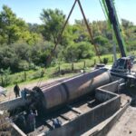 Arribó a Gualeguaychú maquinaria y equipamiento para la ampliación de la Planta de Efluentes Cloacales