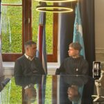 El intendente Davico recibió a estudiantes alemanes en el Palacio Municipal
