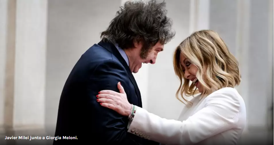 Javier Milei se reunió con Giorgia Meloni y avanzaron en un acuerdo entre YPF y la petrolera italiana