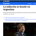 Diarios de Europa destacan el trabajo económico del presidente de Argentina
