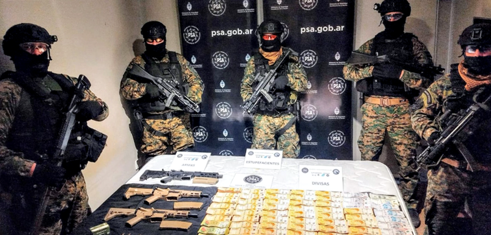 La PSA desbarató una organización narcocriminal con un gran poder de fuego vinculada al clan Alvarado en Rosario