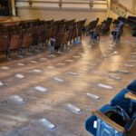 El Municipio trabaja en la reparación de un hundimiento en el piso del Teatro Gualeguaychú