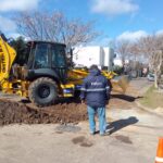 Se realizó una desobstrucción y un desvío para aliviar el sistema cloacal en la zona del Corsódromo
