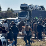 Saquearon un camión cargado de carne que volcó en la Ruta 14 en Entre Ríos