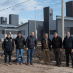 Supervisan el avance de obras de viviendas que se construyen en Urdinarrain