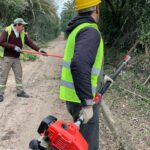 Avanzan los trabajos de limpieza y acondicionamiento en Marcelo T. de Alvear y Tropas