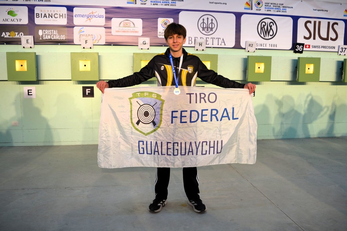 Juan Martín Ríos Veronesi, campeón nacional juvenil de Tiro Deportivo