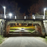 Instalaron nuevas luminarias en el Parque Unzué para brindar más seguridad durante la noche