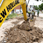Repararon problemas cloacales en la zona del Corsódromo y reponen el pavimento para habilitar el tráfico