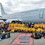 La Fuerza Aérea Argentina participó del despliegue de brigadistas hacia la Patagonia
