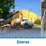 Enersa realiza obras para reforzar el suministro eléctrico del Hospital Salaberry de Victoria y su zona de influencia