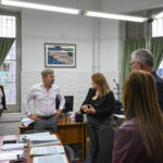 Frigerio recorrió las obras de puesta en valor de la sede central del Copnaf