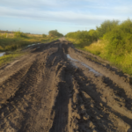 Los caminos en Alarcón intransitables y chicos sin poder ir a clases