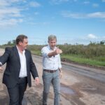 El gobernador recorrió las obras de la ruta provincial 51 en Larroque